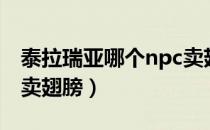 泰拉瑞亚哪个npc卖翅膀（泰拉瑞亚哪个npc卖翅膀）