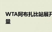 WTA阿布扎比站展开女单四分之一决赛的较量