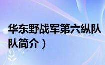 华东野战军第六纵队（关于华东野战军第六纵队简介）
