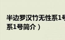 半边罗汉竹无性系1号（关于半边罗汉竹无性系1号简介）