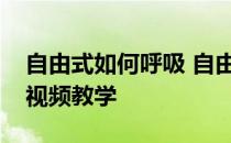 自由式如何呼吸 自由式呼吸要领自由式呼吸视频教学