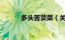多头苦荬菜（关于多头苦荬菜）