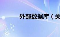 外部数据库（关于外部数据库）