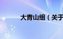大青山组（关于大青山组简介）