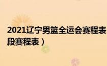 2021辽宁男篮全运会赛程表（2020到2021辽宁男篮第三阶段赛程表）