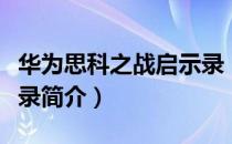 华为思科之战启示录（关于华为思科之战启示录简介）