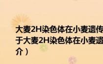 大麦2H染色体在小麦遗传背景中表达及互作模式研究（关于大麦2H染色体在小麦遗传背景中表达及互作模式研究简介）