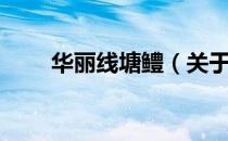 华丽线塘鳢（关于华丽线塘鳢简介）