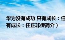 华为没有成功 只有成长：任正非传（关于华为没有成功 只有成长：任正非传简介）