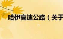 哈伊高速公路（关于哈伊高速公路介绍）