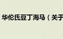 华伦氏豆丁海马（关于华伦氏豆丁海马简介）