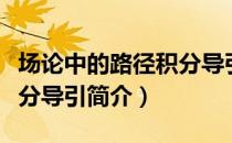 场论中的路径积分导引（关于场论中的路径积分导引简介）