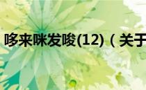 哆来咪发唆(12)（关于哆来咪发唆(12)介绍）