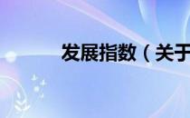 发展指数（关于发展指数介绍）