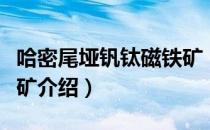 哈密尾垭钒钛磁铁矿（关于哈密尾垭钒钛磁铁矿介绍）