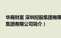 华商财富 深圳控股集团有限公司（关于华商财富 深圳控股集团有限公司简介）
