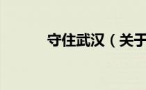 守住武汉（关于守住武汉介绍）