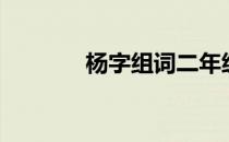 杨字组词二年级（杨字组词）