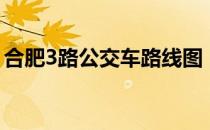 合肥3路公交车路线图（合肥3路公交车路线）