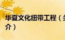 华夏文化纽带工程（关于华夏文化纽带工程简介）