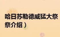 哈日苏勒德威猛大祭（关于哈日苏勒德威猛大祭介绍）