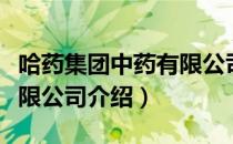 哈药集团中药有限公司（关于哈药集团中药有限公司介绍）