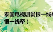 泰国电视剧爱恨一线牵演员表（泰国电视剧爱恨一线牵）