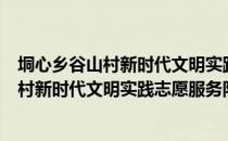 垌心乡谷山村新时代文明实践志愿服务队（关于垌心乡谷山村新时代文明实践志愿服务队简介）