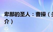 卑鄙的圣人：曹操（关于卑鄙的圣人：曹操简介）