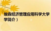 埃森经济管理应用科学大学（关于埃森经济管理应用科学大学简介）
