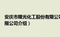 安庆市曙光化工股份有限公司（关于安庆市曙光化工股份有限公司介绍）