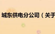 城东供电分公司（关于城东供电分公司简介）