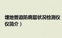 埋地管道防腐层状况检测仪（关于埋地管道防腐层状况检测仪简介）