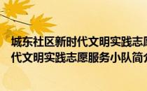 城东社区新时代文明实践志愿服务小队（关于城东社区新时代文明实践志愿服务小队简介）