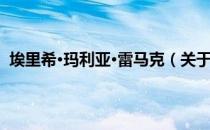 埃里希·玛利亚·雷马克（关于埃里希·玛利亚·雷马克简介）