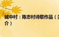 城中村：陈忠村诗歌作品（关于城中村：陈忠村诗歌作品简介）