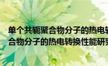 单个共轭聚合物分子的热电转换性能研究（关于单个共轭聚合物分子的热电转换性能研究简介）