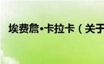 埃费詹·卡拉卡（关于埃费詹·卡拉卡简介）