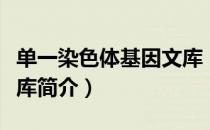 单一染色体基因文库（关于单一染色体基因文库简介）