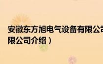 安徽东方旭电气设备有限公司（关于安徽东方旭电气设备有限公司介绍）