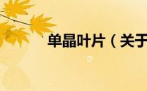 单晶叶片（关于单晶叶片简介）