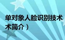 单对象人脸识别技术（关于单对象人脸识别技术简介）