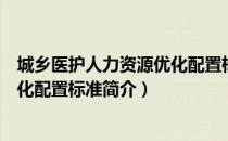 城乡医护人力资源优化配置标准（关于城乡医护人力资源优化配置标准简介）