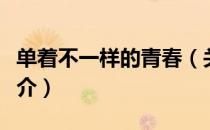 单着不一样的青春（关于单着不一样的青春简介）