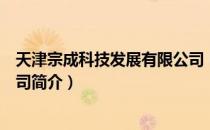 天津宗成科技发展有限公司（关于天津宗成科技发展有限公司简介）