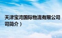 天津宝湾国际物流有限公司（关于天津宝湾国际物流有限公司简介）