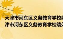 天津市河东区义务教育学校绩效工资制度实施办法（关于天津市河东区义务教育学校绩效工资制度实施办法简介）