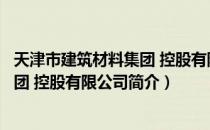 天津市建筑材料集团 控股有限公司（关于天津市建筑材料集团 控股有限公司简介）