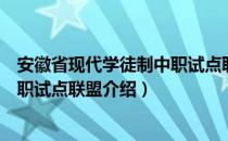 安徽省现代学徒制中职试点联盟（关于安徽省现代学徒制中职试点联盟介绍）