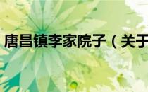 唐昌镇李家院子（关于唐昌镇李家院子介绍）